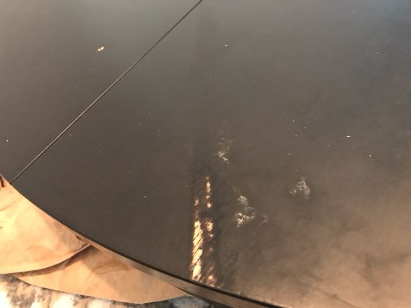 Damaged table top